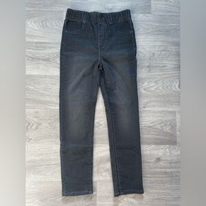 Girls Black Denim Jeggings